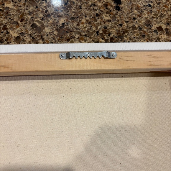 Heart Stripe Shimmery Canvas Print 9x12 - Picture 4 of 7